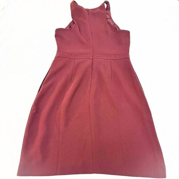 J. Crew Burgundy Sleeveless Shift Straight Dress Size 10 - Picture 4 of 6